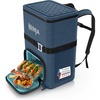 image:imageNinja FrostVault Go 23 Litre 36Can Backpack Outdoor Soft Cooler with Cold Dry Zone Keeps ice for up to 24 Hours Navy FF136EUUKNV
