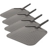 image:imageNinja Woodfire Perforated Pizza Peel for OO100 Aluminum GreyBlack  Ninja Woodfire Pizza Peels rustresistant aluminum is perforated and lightweight for easy pizza handling1669 L x 1319 W x 567 H Pack of 4