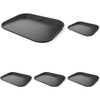 image:imageNinja XSKGRDPLT Woodfire Outdoor Flat Top Griddle Plate Compatible with Ninja Woodfire Grills OG700 series Ceramic Coating Insert BlackGrey  Ninja Woodfire Griddle Plate clicks into your grill for even edgetoedge searing and easyclean nonstick cooking146 x 11 x 22 Pack of 5