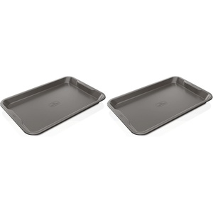 image:imageNinja B30116 Foodi NeverStick Premium 14 inch x 16 inch Cookie Sheet Nonstick Oven Safe up to 500F Dishwasher Safe Grey10x15 Cookie Pan Pack of 2