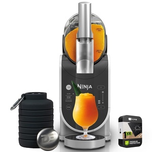 image:imageNinja FS300 SLUSHi 72oz Frozen Drink amp Slushie Machine Renewed Bundle with Deco Essentials Collapsable Water Bottle BPA Free 24oz GrayStainless and 1 YR CPS Enhanced Protection Pack72 oz  3 Presets  Deco Gear Bottle