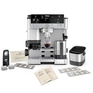 image:imageNinja Luxe Cafe Premier Series Espresso Machine Drip Coffee Rapid Cold Brew Integrated Grinder HandsFree Frother with Knock Box Water Filter Cleaning Tablets Descaler ES601AMZ