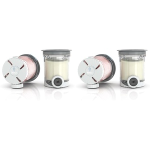 image:imageNinja Swirl by CREAMi Pints and Lids Compatible with NC700 Series Swirl Ice Cream amp Soft Serve Makers BPAFree amp Dishwasher Safe Grey Lids XSK7PNTLD2 2 Count Pack of 2Medium Pack of 2