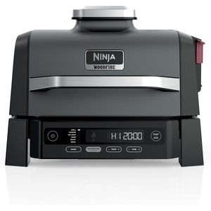 image:imageNinja Woodfire Outdoor Grill amp Smoker 6in1 Air Fry Bake Broil OG321  Ninja Woodfire 6in1 Grill amp Smoker uses wood pellets amp electric power to grill steaks smoke brisket or air fry wings6in1 Grill  Smoker