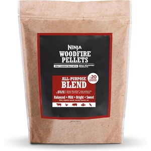 image:imageNinja Woodfire Pellets Robust Blend 2lb Bag Real Wood Ninja Compatible  Ninja Woodfire Robust Pellets blend Hickory Cherry Maple amp Oak for rich classic BBQ smoke only 12 cup needed per cookAllPurpose Blend