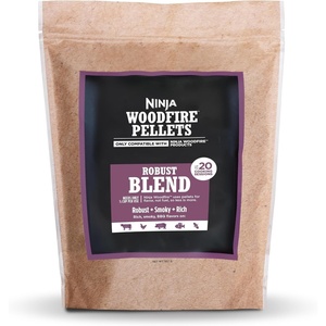 image:imageNinja Woodfire Pellets Robust Blend 2lb Bag Real Wood Ninja Compatible  Ninja Woodfire Robust Pellets blend Hickory Cherry Maple amp Oak for rich classic BBQ smoke only 12 cup needed per cookRobust Blend