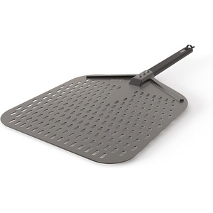 image:imageNinja Woodfire Perforated Pizza Peel for OO100 Aluminum GreyBlack  Ninja Woodfire Pizza Peels rustresistant aluminum is perforated and lightweight for easy pizza handling1669 L x 1319 W x 567 H