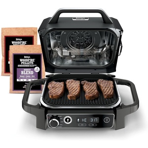 image:imageNinja Woodfire Pro Outdoor Grill with Builtin Thermometer OG751  Ninja Woodfire Pro Grill uses wood pellets amp electric power with a builtin thermometer for perfect noguesswork cooking7in1 Grill