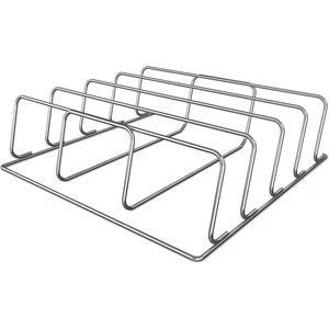 image:imageNinja XL Woodfire Rib Rack for OG800OG900 4Full Racks of Ribs Steel  Ninja Woodfire XL Rib Rack raises ribs off the grate for even airflow fitting up to 4 racks at once for 2x more spaceholds up to 4 full racks of ribs