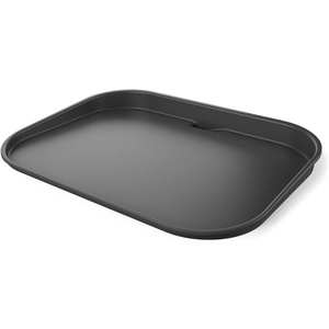 image:imageNinja XSKGRDPLT Woodfire Outdoor Flat Top Griddle Plate Compatible with Ninja Woodfire Grills OG700 series Ceramic Coating Insert BlackGrey  Ninja Woodfire Griddle Plate clicks into your grill for even edgetoedge searing and easyclean nonstick cooking146 x 11 x 22