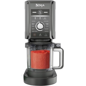 image:imageRefurbished Ninja NC501 CREAMi Deluxe 11in1 Ice Cream amp Frozen Treat Maker with 2 XL Family Size Pint Containers Dark Silver