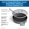 image:imageNinja C35000W Foodi NeverStick Premium HardAnodized 5Piece Cookware Set  BlackPremium
