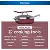 image:imageNinja CW102WH Foodi NeverStick PossiblePan Premium Set with 4Quart Capacity Pan SteamerStrainer Basket Glass Lid amp Integrated Spatula Nonstick Durable amp Oven Safe to 500F Vanilla BeanCherry Tart