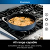 image:imageNinja CW102WH Foodi NeverStick PossiblePan Premium Set with 4Quart Capacity Pan SteamerStrainer Basket Glass Lid amp Integrated Spatula Nonstick Durable amp Oven Safe to 500F Vanilla BeanMacaron Blue