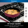 image:imageNinja CW102WH Foodi NeverStick PossiblePan Premium Set with 4Quart Capacity Pan SteamerStrainer Basket Glass Lid amp Integrated Spatula Nonstick Durable amp Oven Safe to 500F Vanilla BeanCherry Tart