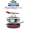 image:imageNinja CW102WH Foodi NeverStick PossiblePan Premium Set with 4Quart Capacity Pan SteamerStrainer Basket Glass Lid amp Integrated Spatula Nonstick Durable amp Oven Safe to 500F Vanilla BeanCherry Tart