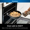image:imageNinja CW102WH Foodi NeverStick PossiblePan Premium Set with 4Quart Capacity Pan SteamerStrainer Basket Glass Lid amp Integrated Spatula Nonstick Durable amp Oven Safe to 500F Vanilla BeanSea Salt Grey