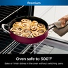 image:imageNinja CW102WH Foodi NeverStick PossiblePan Premium Set with 4Quart Capacity Pan SteamerStrainer Basket Glass Lid amp Integrated Spatula Nonstick Durable amp Oven Safe to 500F Vanilla BeanCherry Tart