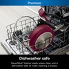 image:imageNinja CW102WH Foodi NeverStick PossiblePan Premium Set with 4Quart Capacity Pan SteamerStrainer Basket Glass Lid amp Integrated Spatula Nonstick Durable amp Oven Safe to 500F Vanilla BeanCherry Tart