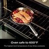 image:imageNinja EverClad 12Pc Stainless Steel Cookware Set Silver C99012  Triply 1810 stainless pure aluminum core No warping hot spots All stovetops amp induction compatible Oven safe to 600F1025 Fry Pan