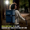 image:imageNinja FrostVault Go XL Soft Backpack Cooler Dry Storage Birch Beige  Ninja FrostVault Go XL soft cooler stays cool for hours with a leakproof easyaccess lid and carries like a backpackBlue