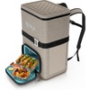 image:imageNinja FrostVault Go XL Soft Backpack Cooler Dry Storage Birch Beige  Ninja FrostVault Go XL soft cooler stays cool for hours with a leakproof easyaccess lid and carries like a backpackBeige