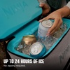 image:imageNinja FrostVault Go XL Soft Backpack Cooler Dry Storage Birch Beige  Ninja FrostVault Go XL soft cooler stays cool for hours with a leakproof easyaccess lid and carries like a backpackBeige