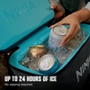 image:imageNinja FrostVault Go XL Soft Backpack Cooler Dry Storage Birch Beige  Ninja FrostVault Go XL soft cooler stays cool for hours with a leakproof easyaccess lid and carries like a backpackDark Grey