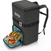 image:imageNinja FrostVault Go XL Soft Backpack Cooler Dry Storage Birch Beige  Ninja FrostVault Go XL soft cooler stays cool for hours with a leakproof easyaccess lid and carries like a backpackDark Grey