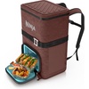 image:imageNinja FrostVault Go XL Soft Backpack Cooler Dry Storage Birch Beige  Ninja FrostVault Go XL soft cooler stays cool for hours with a leakproof easyaccess lid and carries like a backpackCanyon Red