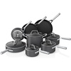 image:imageNinja C39600 Foodi NeverStick Premium HardAnodized 13Piece Cookware Set Guaranteed to Never Stick Nonstick Durable Oven Safe to 500F Grey