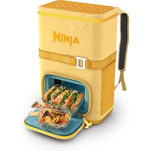 image:imageNinja FrostVault Go XL Soft Backpack Cooler Dry Storage Birch Beige  Ninja FrostVault Go XL soft cooler stays cool for hours with a leakproof easyaccess lid and carries like a backpackDaffodil Daze