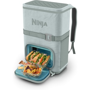 image:imageNinja FrostVault Go XL Soft Backpack Cooler Dry Storage Birch Beige  Ninja FrostVault Go XL soft cooler stays cool for hours with a leakproof easyaccess lid and carries like a backpackSoft Sage