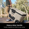 image:imageNinja FrostVault 45qt Cooler with Wheels Dry Storage Drawer Birch Beige  Ninja FrostVaults 45qt capacity holds 68 cans keeps food cool amp dry and rolls easily on allterrain wheels