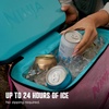 image:imageNinja FrostVault Go Soft Backpack Cooler Dry Storage Petal Pink  Ninja FrostVault Go soft cooler stays cool for hours with a leakproof easyaccess lid and carries like a backpack