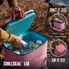 image:imageNinja FrostVault Go Soft Backpack Cooler Dry Storage Petal Pink  Ninja FrostVault Go soft cooler stays cool for hours with a leakproof easyaccess lid and carries like a backpack