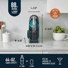 image:imageNinja SLUSHi Professional Frozen Drink Maker with RapidChill Technology 88 oz Frozen Drink amp Slushie Machine 2 Preset Programs Frozen Margaritas and More Premium Accents Teal FS299 Renewed