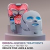 image:imageShark CryoGlow LED Face Mask in Rose Glow FW312PK  1 Skincare Facial Device in the US Combining HighEnergy LEDs Deep Infrared amp UnderEye CoolingRose Glow