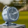 image:imageShark FlexBreeze HydroGo Pro Portable Misting Fan Peony FA056PK  CordedCordless Indoor  Outdoor Mist Lowers Temps up to 5 up to 29Hr Battery up to 70 Ft of Power 5 SpeedsPeony