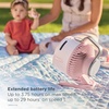 image:imageShark FlexBreeze HydroGo Pro Portable Misting Fan Peony FA056PK  CordedCordless Indoor  Outdoor Mist Lowers Temps up to 5 up to 29Hr Battery up to 70 Ft of Power 5 SpeedsGraphite
