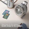 image:imageShark FlexBreeze HydroGo Pro Portable Misting Fan Peony FA056PK  CordedCordless Indoor  Outdoor Mist Lowers Temps up to 5 up to 29Hr Battery up to 70 Ft of Power 5 SpeedsDiamond