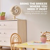 image:imageShark FlexBreeze Pro Mist 2in1 Fan with Integrated Mist White FA302WH  CordedCordless Pedestal to Tabletop up to 24Hr Battery up to 70 Ft of Power 5 Speeds with Integrated Misting TankButter FlexBreeze ProMist w Portable Tank