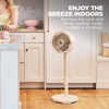image:imageShark FlexBreeze Pro Mist 2in1 Fan with Integrated Mist White FA302WH  CordedCordless Pedestal to Tabletop up to 24Hr Battery up to 70 Ft of Power 5 Speeds with Integrated Misting TankButter FlexBreeze ProMist w Portable Tank