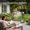 image:imageShark FlexBreeze Pro Mist 2in1 Fan with Integrated Mist White FA302WH  CordedCordless Pedestal to Tabletop up to 24Hr Battery up to 70 Ft of Power 5 Speeds with Integrated Misting TankGrey FlexBreeze ProMist w Portable Tank