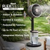 image:imageShark FlexBreeze Pro Mist 2in1 Fan with Integrated Mist White FA302WH  CordedCordless Pedestal to Tabletop up to 24Hr Battery up to 70 Ft of Power 5 Speeds with Integrated Misting TankGrey FlexBreeze ProMist w Portable Tank