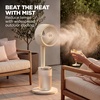 image:imageShark FlexBreeze Pro Mist 2in1 Fan with Integrated Mist White FA302WH  CordedCordless Pedestal to Tabletop up to 24Hr Battery up to 70 Ft of Power 5 Speeds with Integrated Misting TankButter FlexBreeze ProMist w Portable Tank