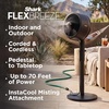 image:imageShark FlexBreeze Pro Mist 2in1 Fan with Integrated Mist White FA302WH  CordedCordless Pedestal to Tabletop up to 24Hr Battery up to 70 Ft of Power 5 Speeds with Integrated Misting TankGrey FlexBreeze w Misting Tool
