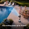 image:imageShark FlexBreeze Pro Mist 2in1 Fan with Integrated Mist White FA302WH  CordedCordless Pedestal to Tabletop up to 24Hr Battery up to 70 Ft of Power 5 Speeds with Integrated Misting TankWhite FlexBreeze ProMist w Portable Tank