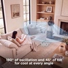image:imageShark FlexBreeze Pro Mist 2in1 Fan with Integrated Mist White FA302WH  CordedCordless Pedestal to Tabletop up to 24Hr Battery up to 70 Ft of Power 5 Speeds with Integrated Misting TankWhite FlexBreeze w Misting Tool