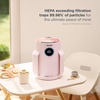 image:imageShark NeverChange Compact Pro Air Purifier HP071BRN Winter Fog  For Bedroom Nursery Home Office Dorm HEPAExceeding Filter Captures Pollutants Pet Dander Dust Odor Smoke and MoreQuartz 250 sq ft